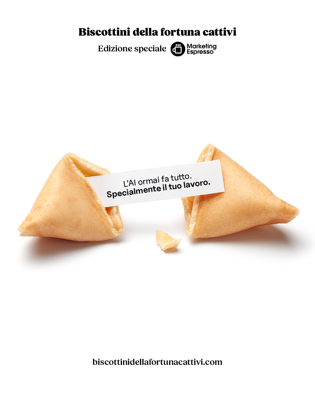 Biscottini della fortuna cattivi speciale Marketing Espresso (Box da 20pz.)