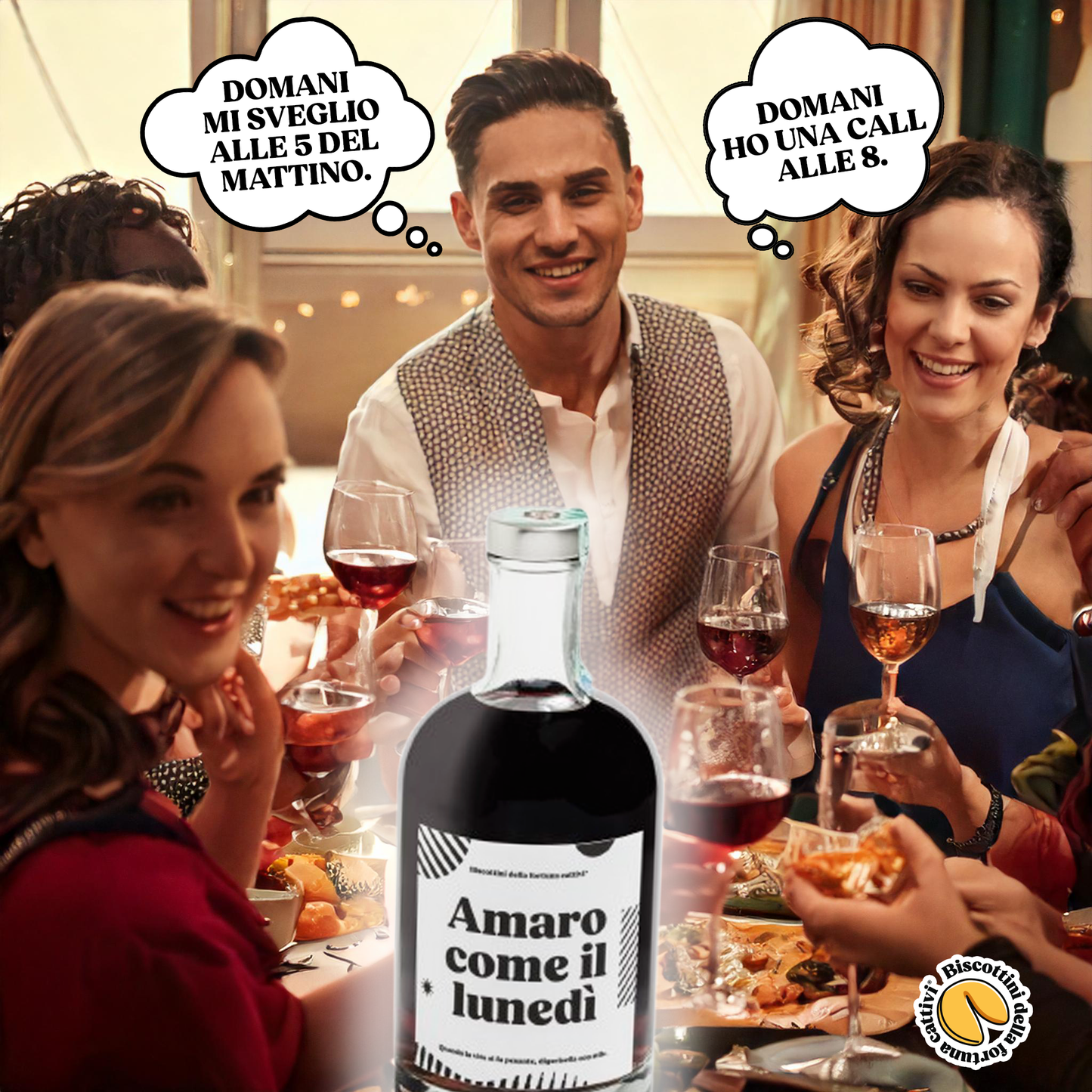 Scatola di Biscottini + Amaro come il lunedì 70 cl