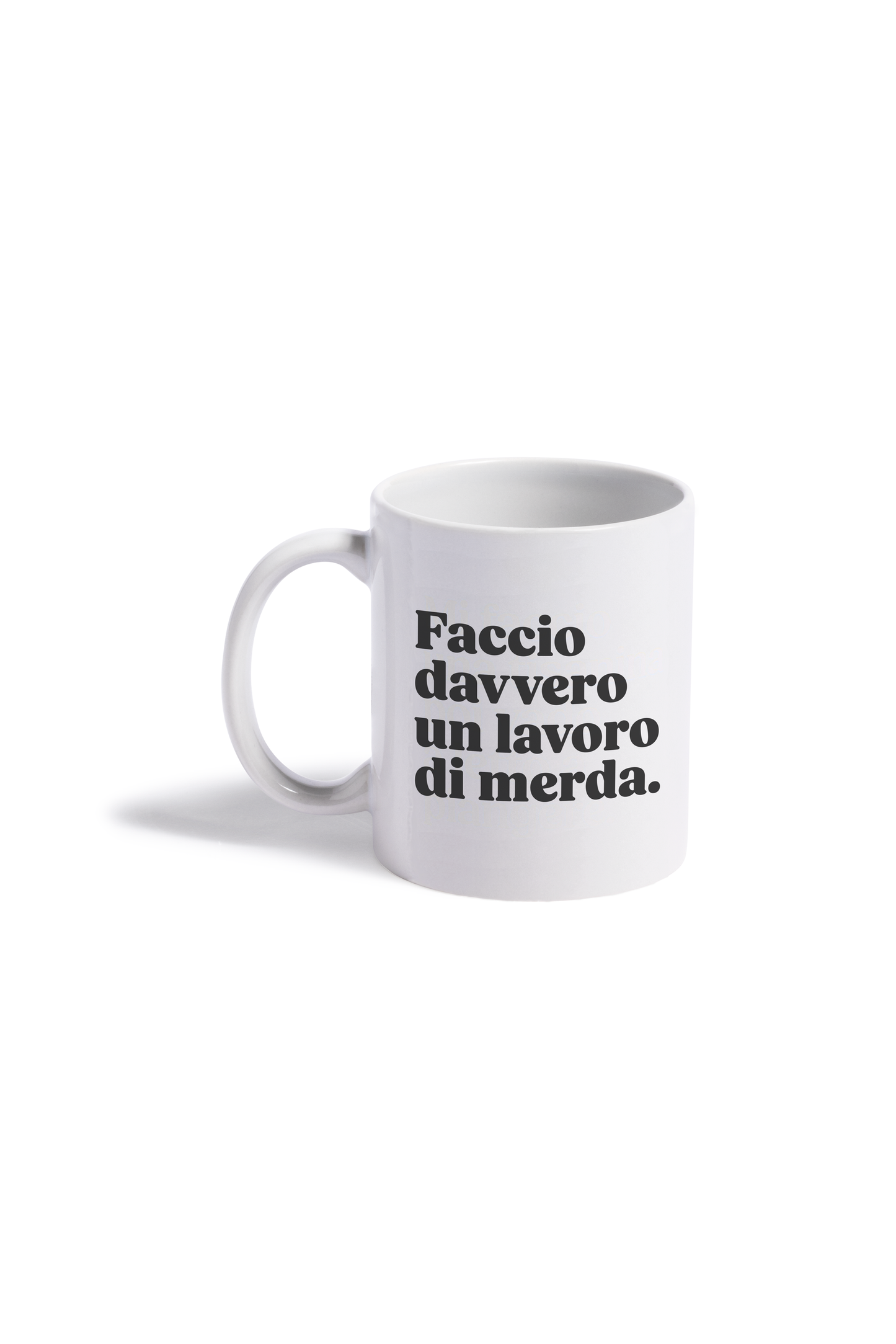 Scatola di Biscottini cattivi + Mug "Faccio davvero un lavoro di merda."