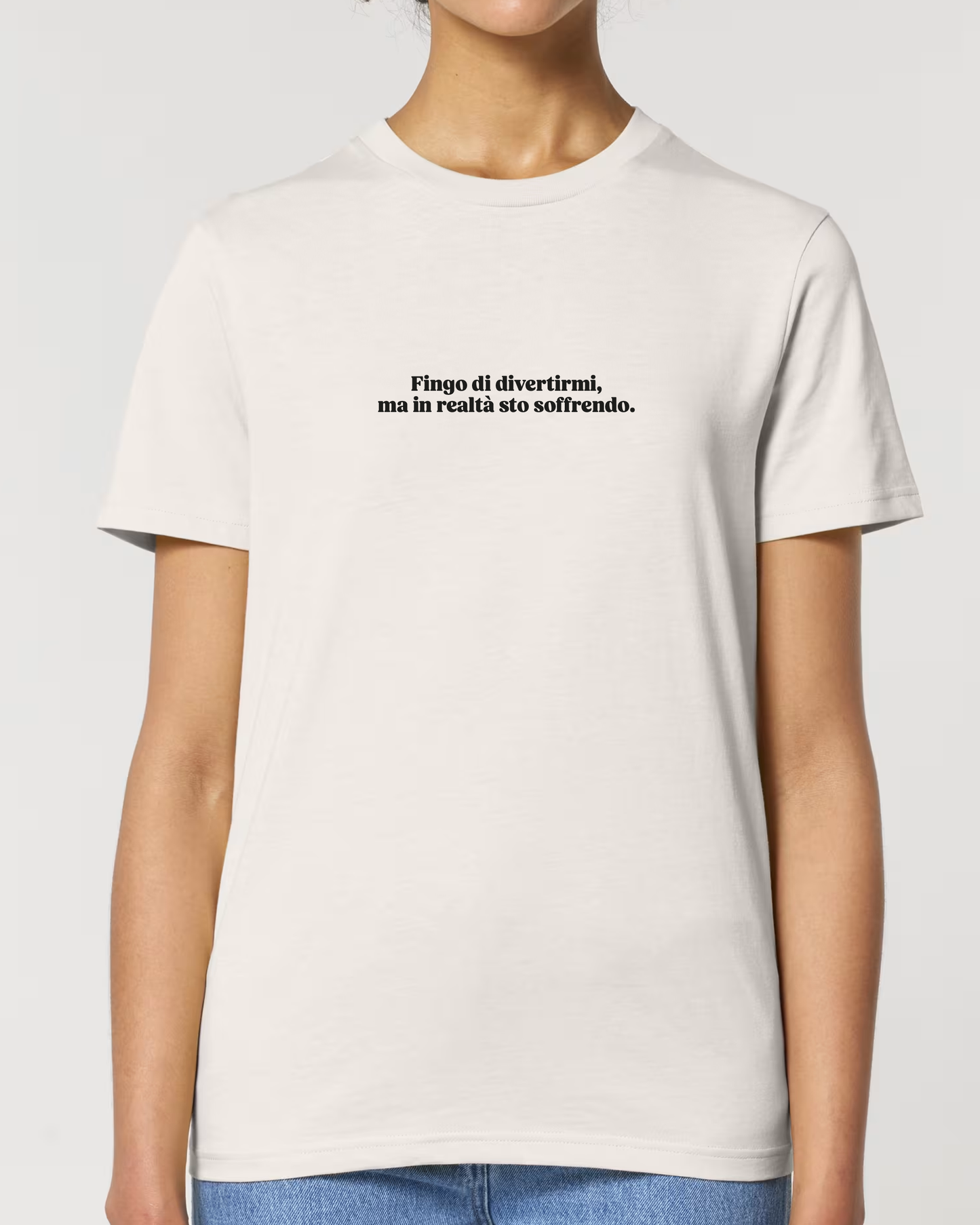 T-shirt "Fingo di divertirmi..."
