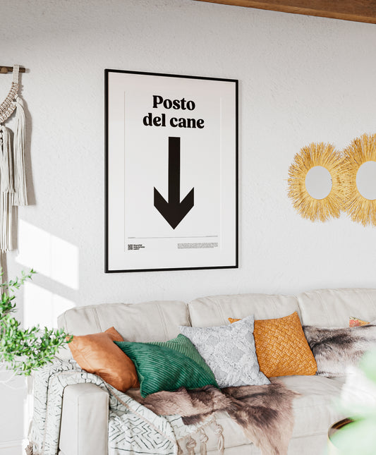 Quadri cattivi, 50x70cm - "Posto del cane"