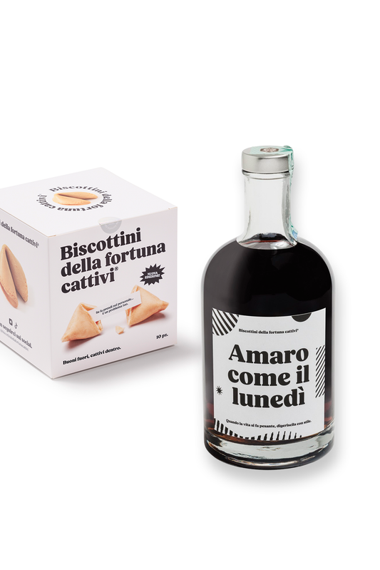 Scatola di Biscottini + Amaro come il lunedì 70 cl