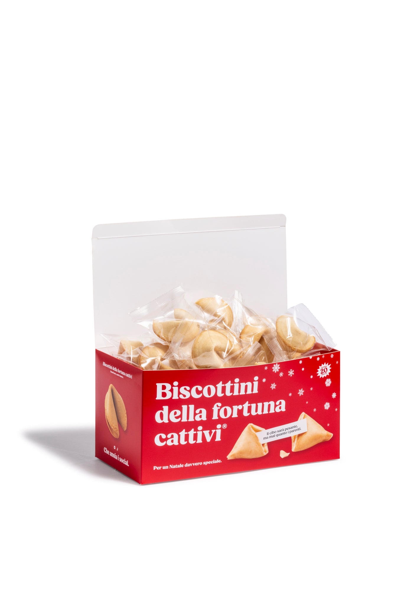 Biscottini della fortuna cattivi speciale Natale (Box da 20pz.)