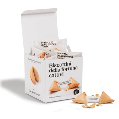 Scatole di Biscottini della fortuna cattivi